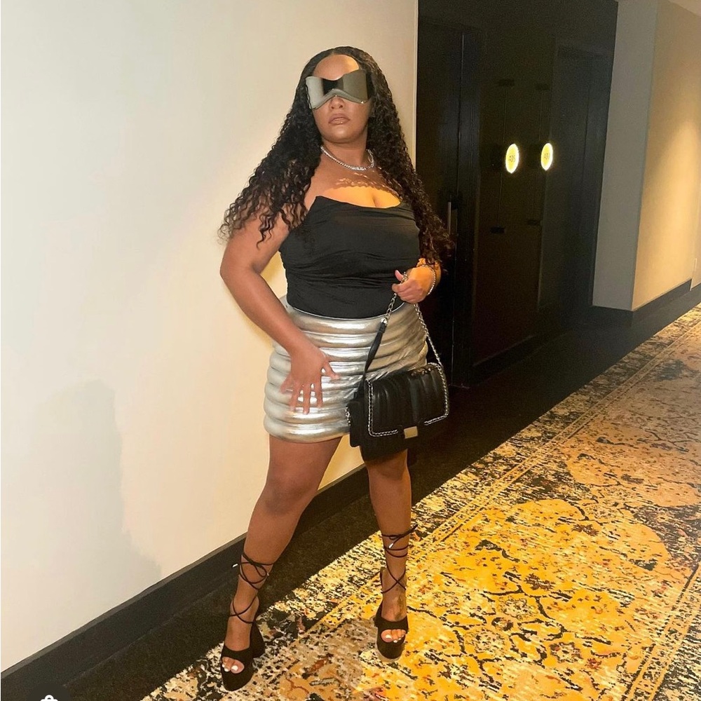 Silver Bubble Skirt